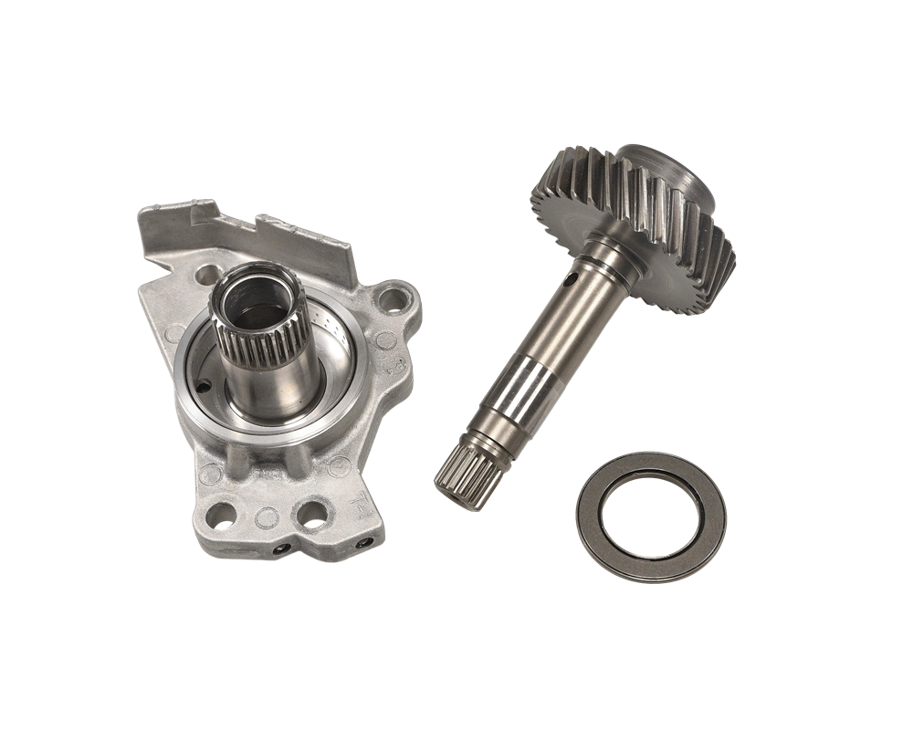 JF015E Input Shaft & Stator Support Removed from New Transmission
