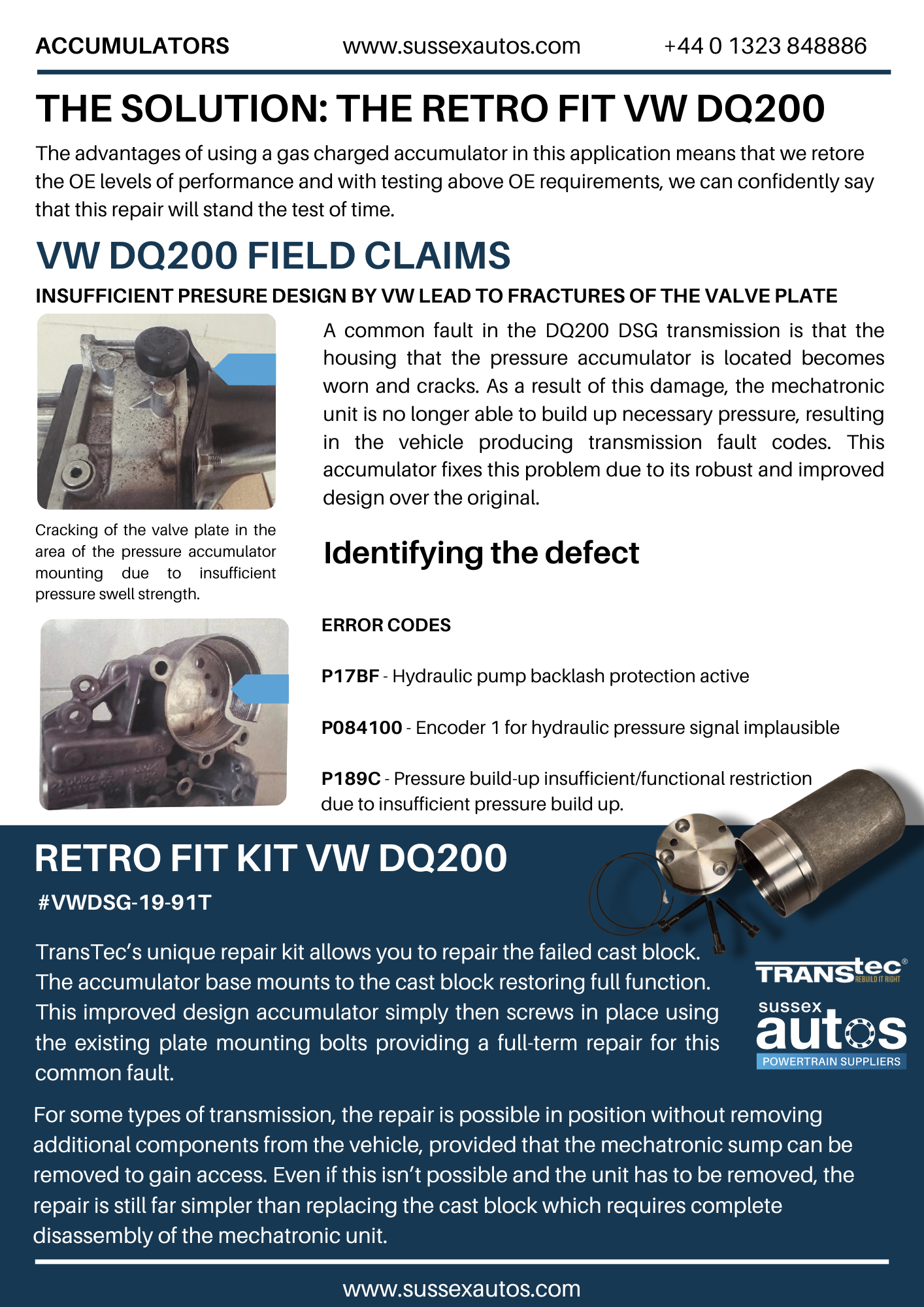 Retro Fit VW DQ200 Article