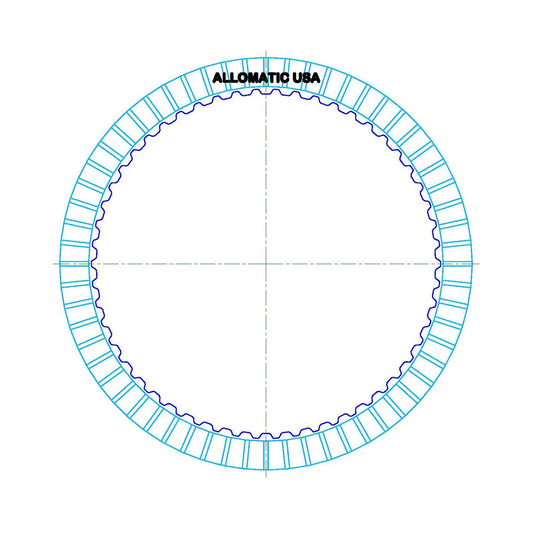 Friction TF80SC C3 Rev 3-5 Clutch 165mm X 1.7mm 54T