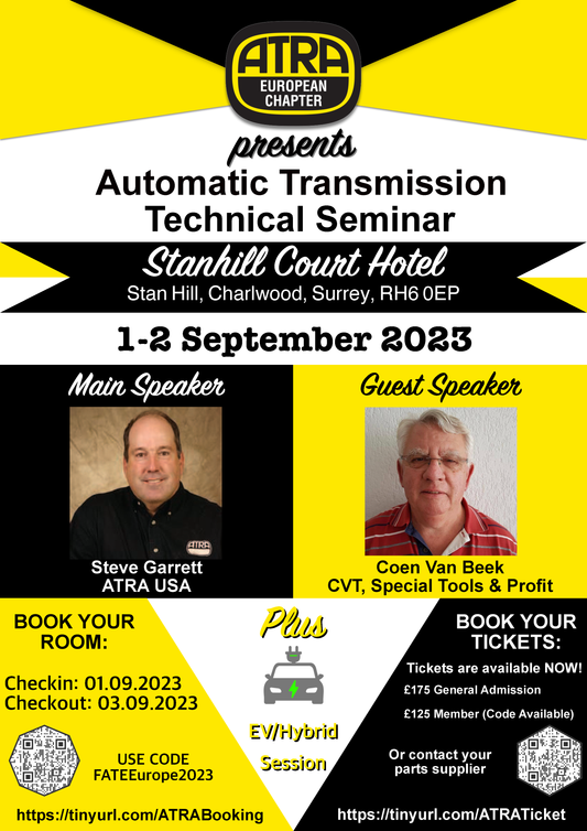 ATRA Europe 2023 Automatic Transmission Technical Seminar!