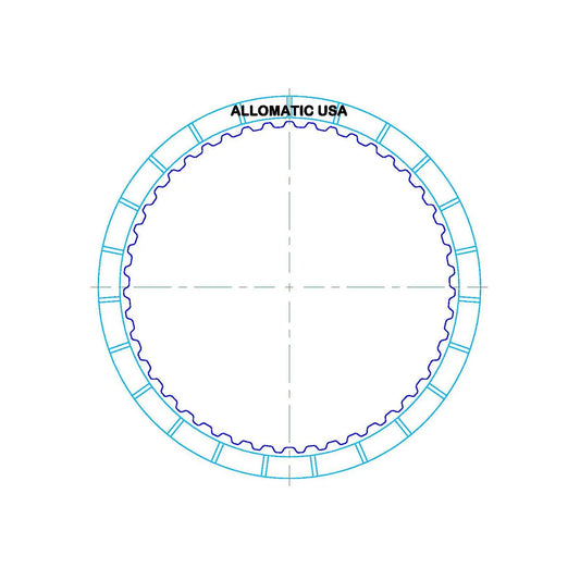AF33-5 AW55-50SN AW55-51SN M09 M45 RE5F22A | Friction Clutch Plate B4 B5 1-2 Rev Brake | 141x1.7mm 47T 