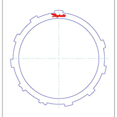 AW50-40LE/LM  AW50-41LE AW50-42LE AW55-50SN AW55-51SN AF33-5 M09 M45 RE5F22A | B2 2nd Brake Steel Clutch Plate | 10T 160mm OD 1.7mm