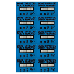 Engine Temp Record Strip | 88-132°C | 10 pack