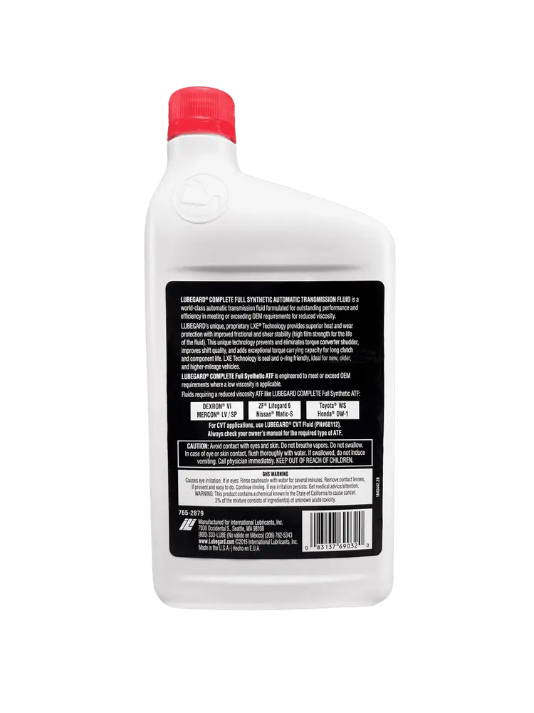 LubeGard Complete Full Synthetic Automatic Transmission Fluid 945 ml