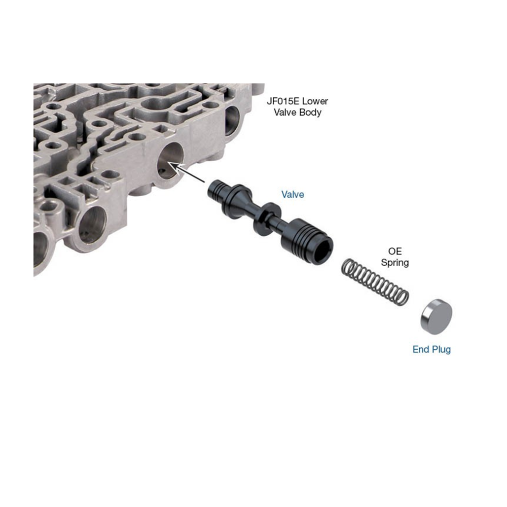 JF015E RE0F11A | Sonnax Oversized Secondary Pulley/Pressure Regulator Valve Kit
