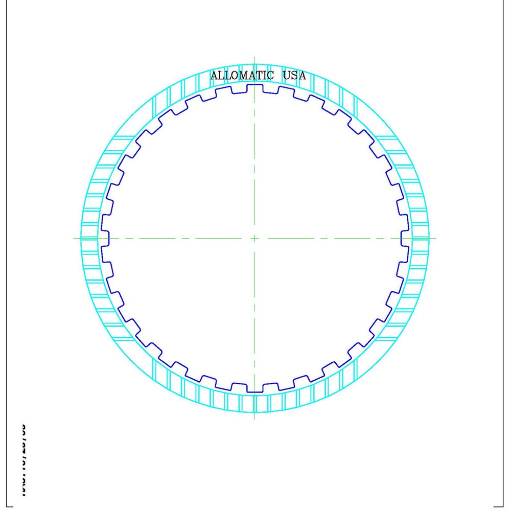 JF506E 5F31 5F31J 09A AG5 RE5F01A | Friction Low Clutch 30T 138mm OD 1.80mm