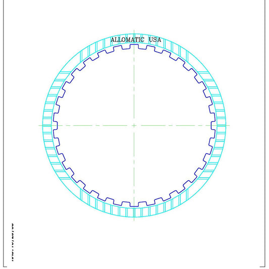 JF506E 5F31 5F31J 09A AG5 RE5F01A | Friction Low Clutch 30T 138mm OD 1.80mm