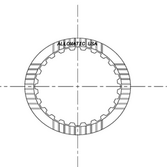 JF506E 5F31 5F31J 09A AG5 RE5F01A | High Friction Clutch Plate | Forward 24T 112mm OD 1.62mm (5) (CF05)