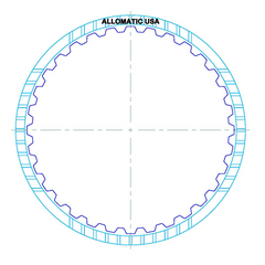 JF506E 5F31 5F31J 09A AG5 RE5F01A | Reverse High Energy Friction Clutch Plate 32T 155mm OD 1.52mm (2)
