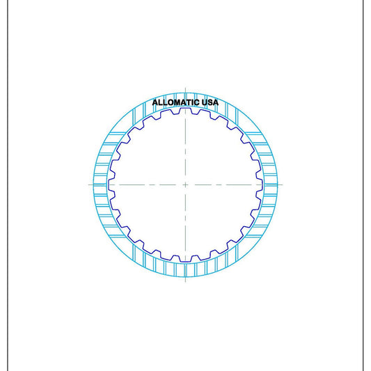 JF506E 5F31 5F31J 09A AG5 RE5F01A | Direct High Energy Friction Clutch Plate 24T 102mm OD 1.80mm (4)