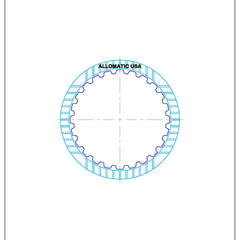 JF506E 5F31 5F31J 09A AG5 RE5F01A | Direct High Energy Friction Clutch Plate 24T 102mm OD 1.80mm (4)