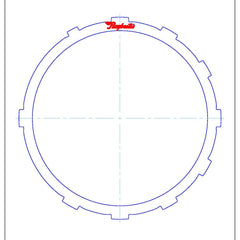JF506E 5F31 5F31J 09A AG5 RE5F01A | Low, Reverse Steel Clutch Plate 10T .055