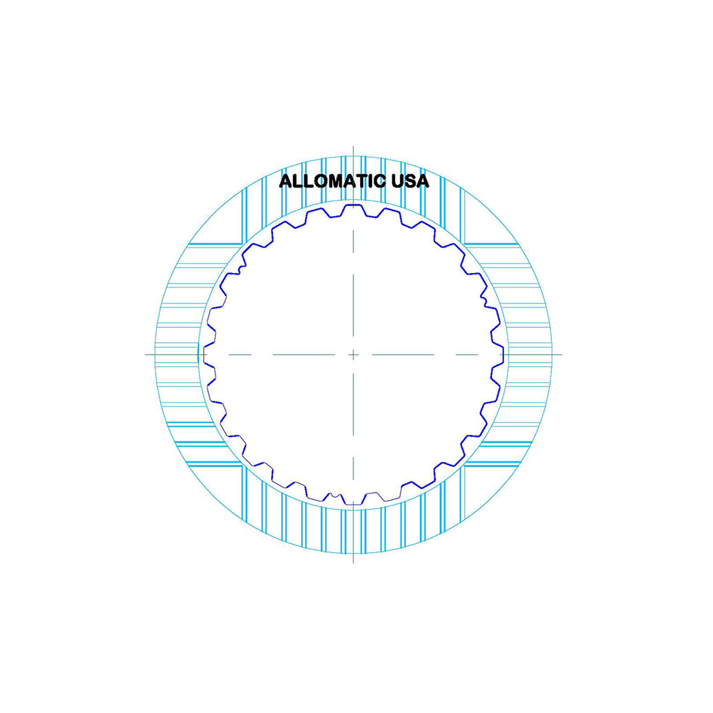 722.6, 722.9, NAG1, W5A330, W5A380, W5A580 | K3 Single Sided Friction Plate ID Spline