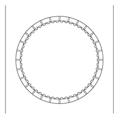 TF80SC (AF40, AF40-6), TF81SC (AF21, AWF21), AW6AEL C1 1,2, 3, 4 High Energy Friction Clutch Plate