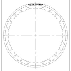 TF80SC (AF40, AF40-6) TF81SC (AF21, AWF21) AW6AEL | Friction B2 Low/Rev Clutch 186mm X 1.7mm 60T