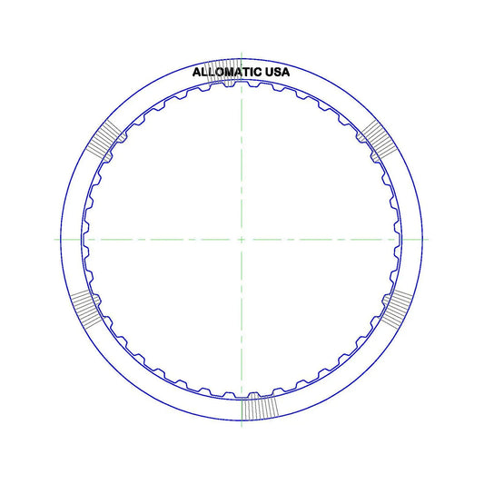 AF33-5 AW50-40LE/LM AW50-41LE AW50-42LE AW55-50SN AW55-51SN M09 M45 RE5F22A | Friction Clutch Plate B2 2nd Brake | 160mm X 1.8mm 40T 
