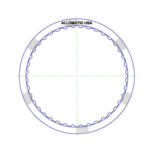 AF33-5 AW50-40LE/LM AW50-41LE AW50-42LE AW55-50SN AW55-51SN M09 M45 RE5F22A | Friction Clutch Plate B2 2nd Brake | 160mm X 1.8mm 40T 