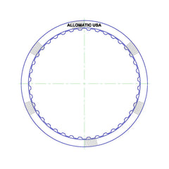 AF33-5 AW50-40LE/LM AW50-41LE AW50-42LE AW55-50SN AW55-51SN M09 M45 RE5F22A | Friction Clutch Plate B2 2nd Brake | 160mm X 1.8mm 40T