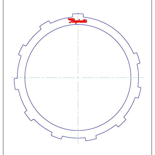 AW55-50SN AW55-51SN AF33-5 M09 RE5F22A M45 | B2 2nd Brake Steel Clutch Plate | 10T 160mm OD 4.0mm 