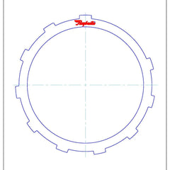 AW55-50SN AW55-51SN AF33-5 M09 RE5F22A M45 | B2 2nd Brake Steel Clutch Plate | 10T 160mm OD 4.0mm