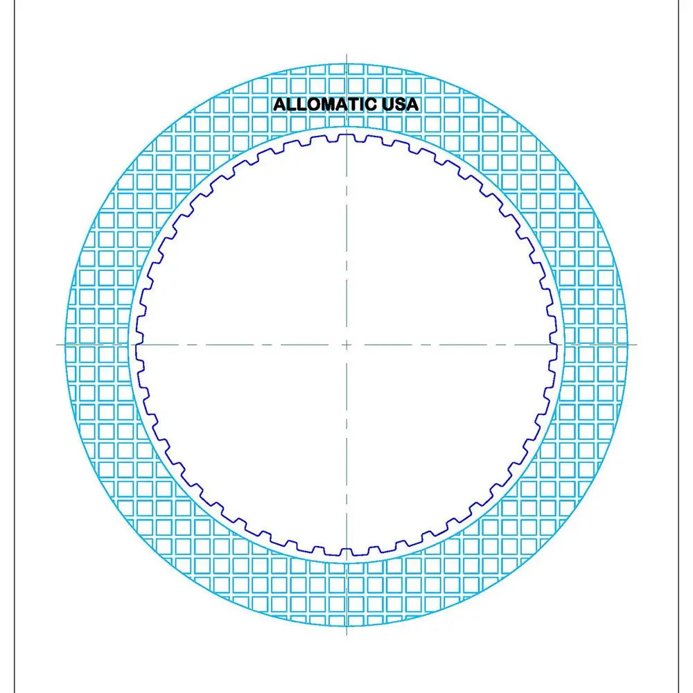 TH400 3L80 TH400-R2 TH425 THMR2 3L80HD TH375 TH475 4L80E 4L85E | Intermediate (Flat) Black Friction Clutch Plate | 1964-1990 