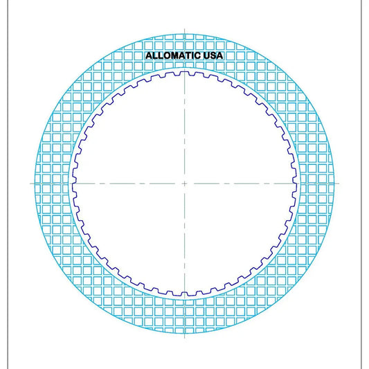TH400 3L80 TH400-R2 TH425 THMR2 3L80HD TH375 TH475 4L80E 4L85E | Intermediate (Flat) Black Friction Clutch Plate | 1964-1990 