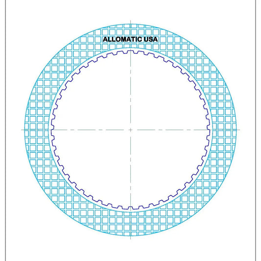 TH400 3L80 TH400-R2 TH425 THMR2 3L80HD TH375 TH475 4L80E 4L85E | Intermediate (Flat) Black Friction Clutch Plate | 1964-1990 