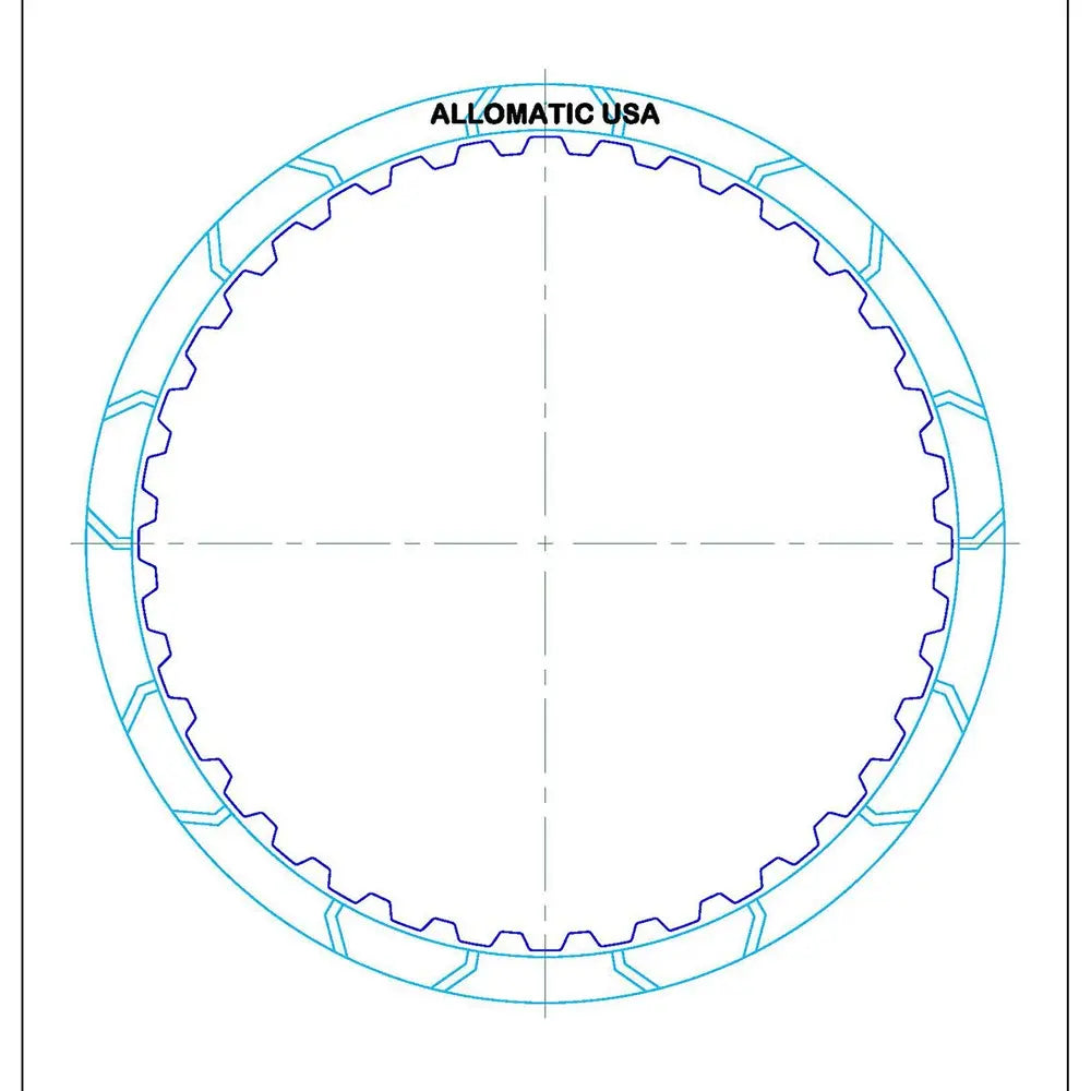 5L40E 5L50E | 2nd, Coast, Low, Reverse, Direct, Single Sided, Id Spline (Except Awd) High Energy Friction Clutch Plate | 1999-ON 