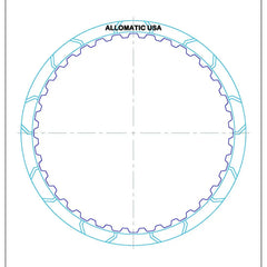 5L40E 5L50E | 2nd & Reverse High Energy Friction Plate | ID Spline (1999-On)