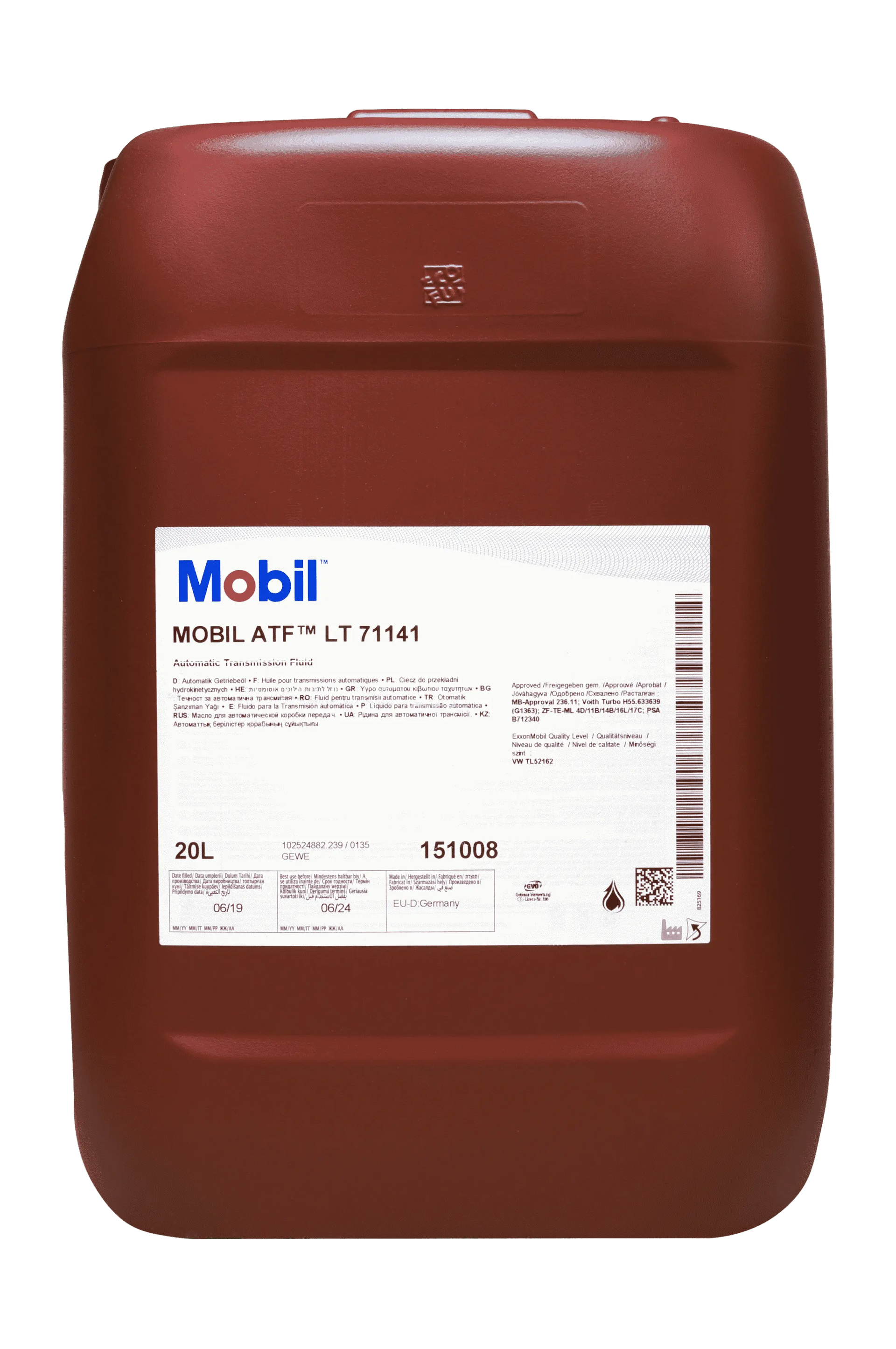Mobil ATF LT 71141 Automatic Transmission Fluid (20 L) – Sussex Autos