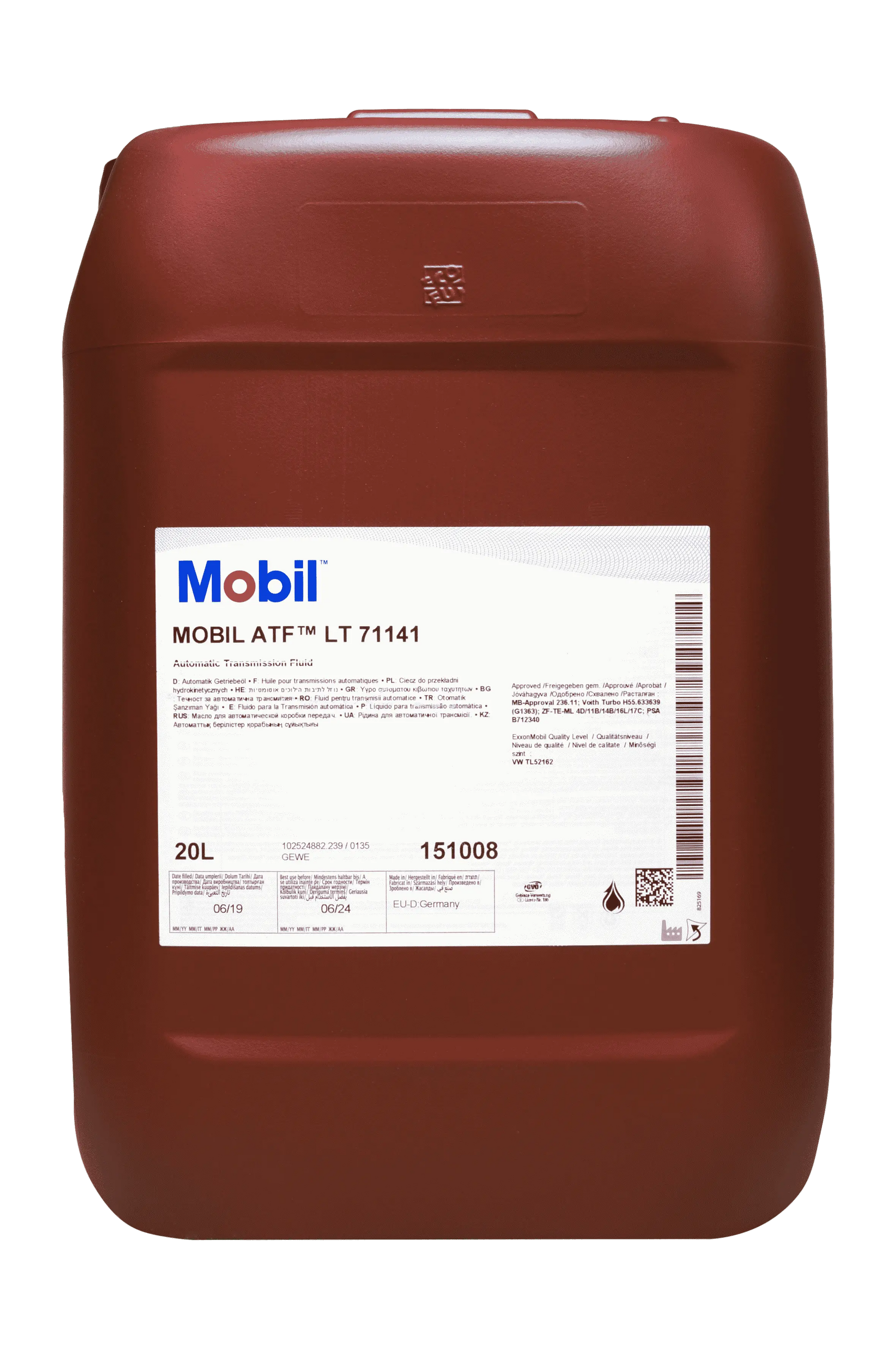 Buy now from Sussex Autos Mobil ATF LT 71141 Automatic Transmission Fluid (20 L)