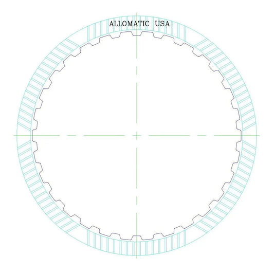 09E 6HP26/A/X 6HP28/X | ZF B (Direct) C (Intermediate) High Energy Friction Clutch Plate | 2002 - 2009 