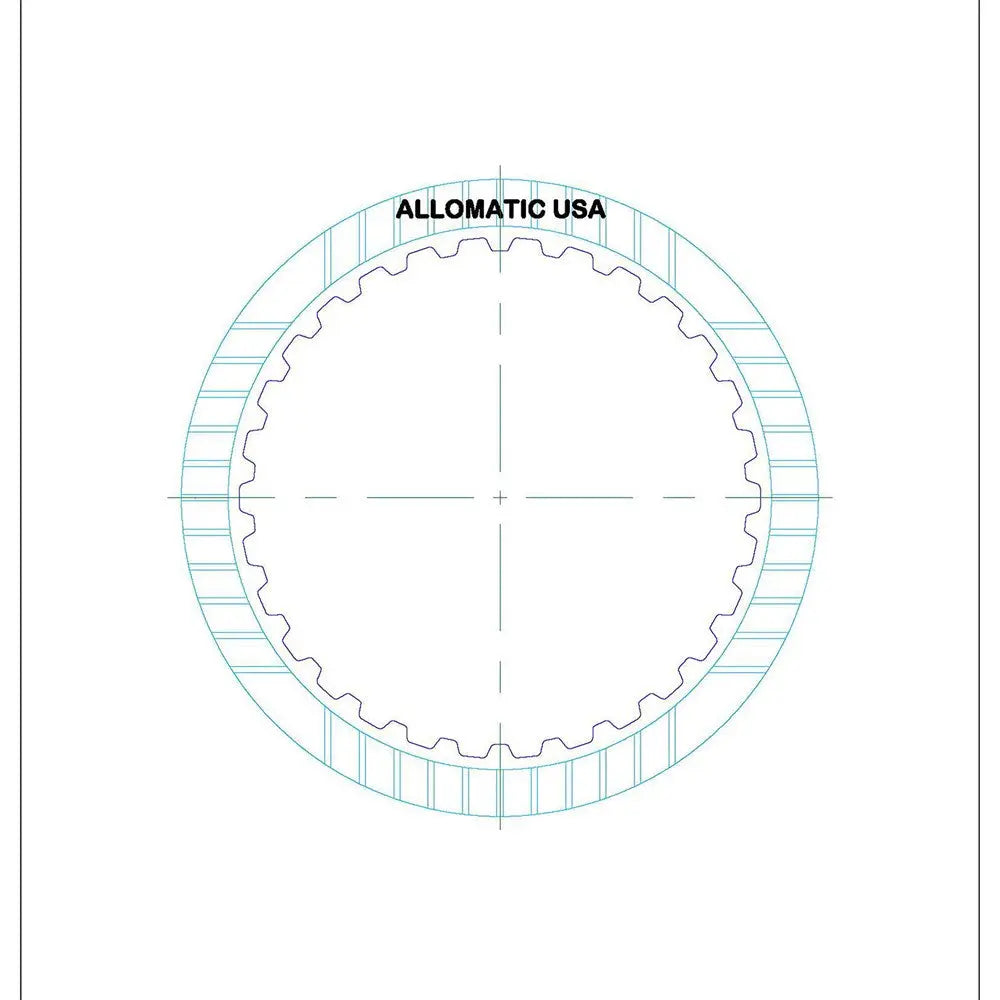 09E 6HP26/A/X 6HP28/X | ZF E (Overdrive) Clutch High Energy Friction Clutch Plate | 2002-2009 