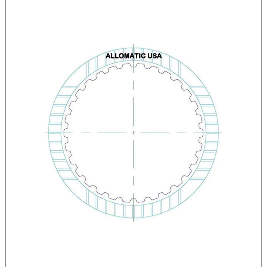 09E 6HP26/A/X 6HP28/X | ZF E (Overdrive) Clutch High Energy Friction Clutch Plate | 2002-2009 