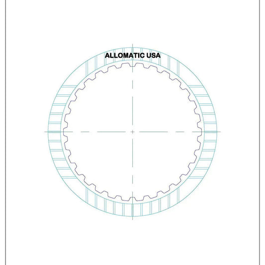 09E 6HP26/A/X 6HP28/X | ZF E (Overdrive) Clutch High Energy Friction Clutch Plate | 2002-2009 