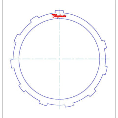 AW55-50SN AF33-5 RE5F22A | B2 2nd Brake Steel Clutch Plate 10T 160×3.5 mm (1998-On)